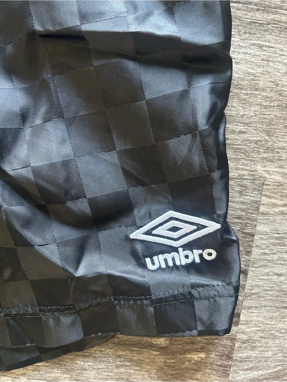 Umbro Men’s Black Checkerboard Training Shorts